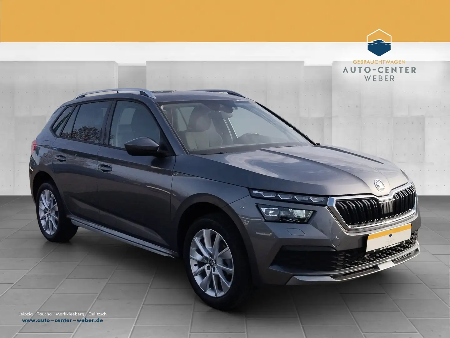 Skoda Kamiq 1.5 TSI Style AHK*Fernlichtass.*Kam.*KlimaA Grau - 1