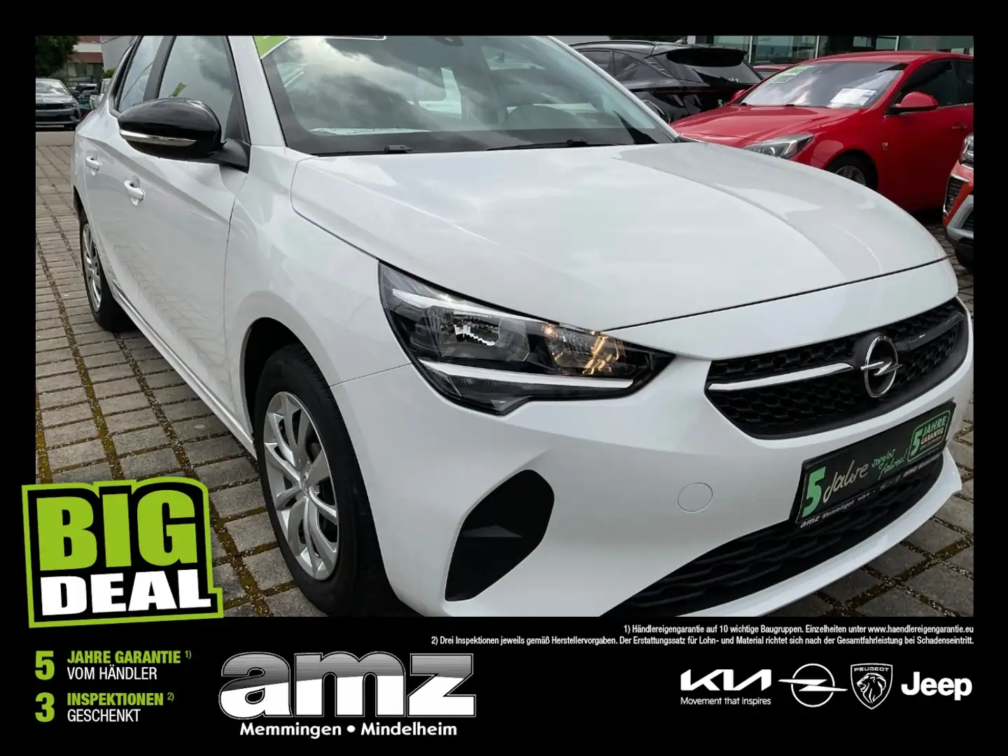 Opel Corsa F 1.2 Edition*wenig KM KLIMA*Tempomat*DAB* Blanco - 1