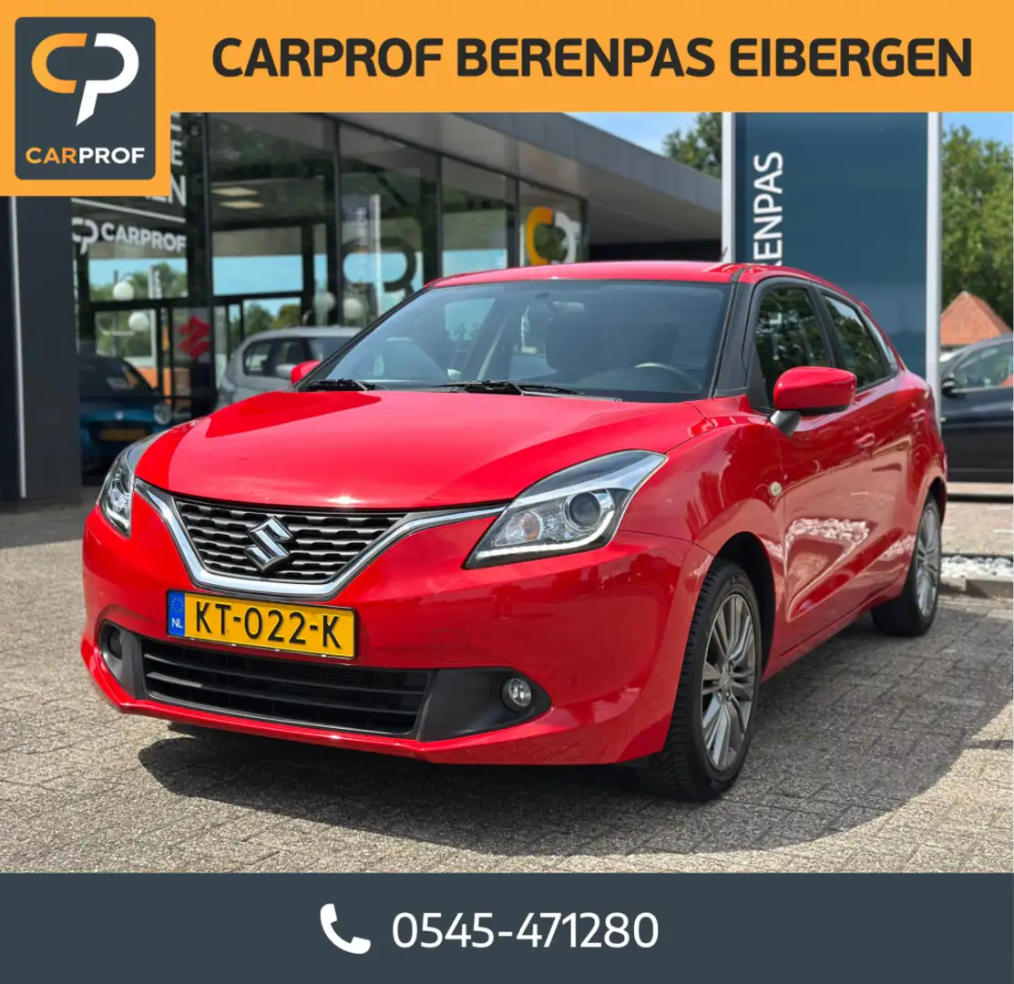 Suzuki Baleno 1.2 Exclusive Dealer Onderhouden '' Trekhaak - All Rood - 1