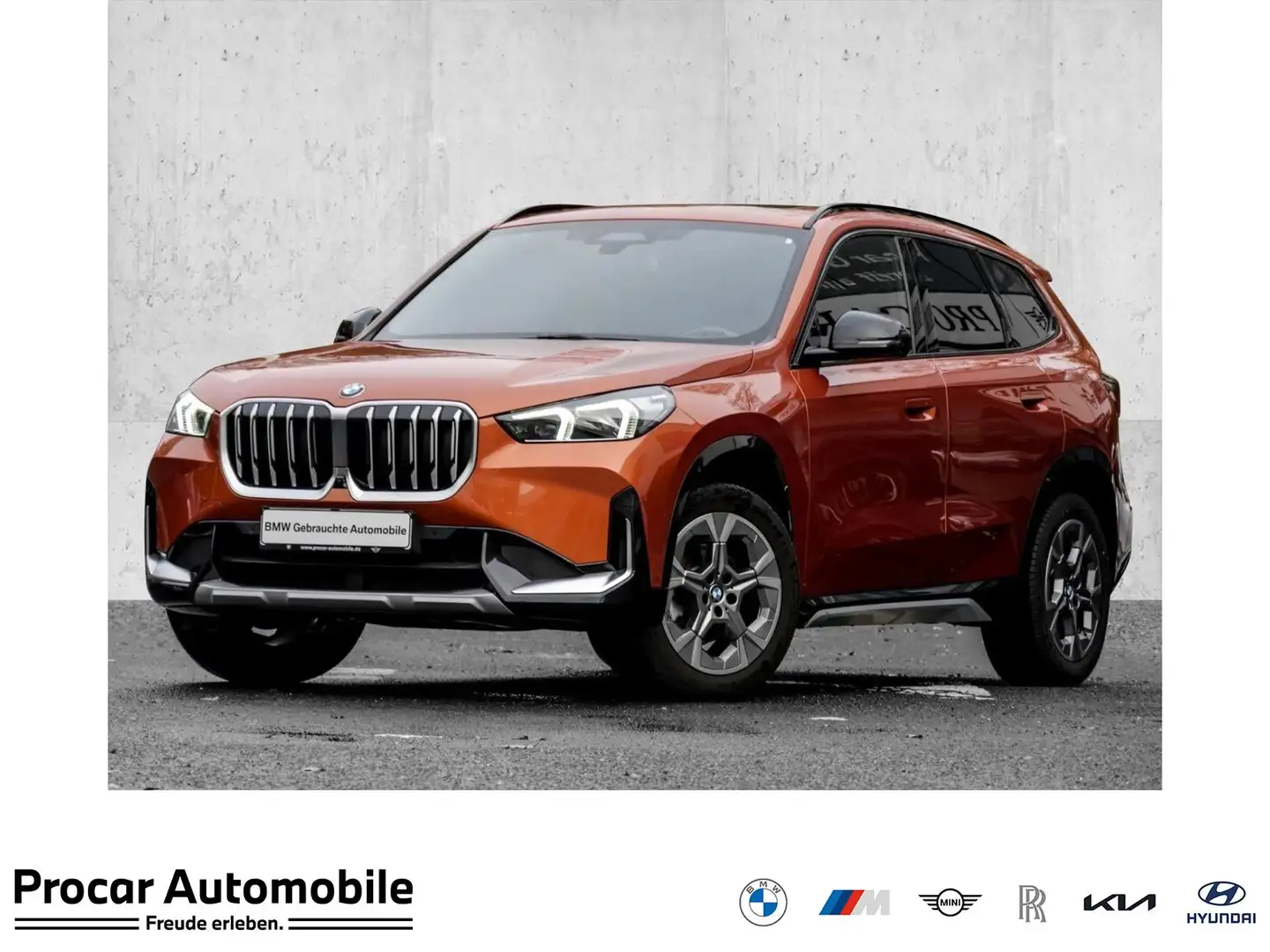 BMW X1 xDrive20d X LINE+HuD+AHK+PANO+DA PROF+360° Orange - 1