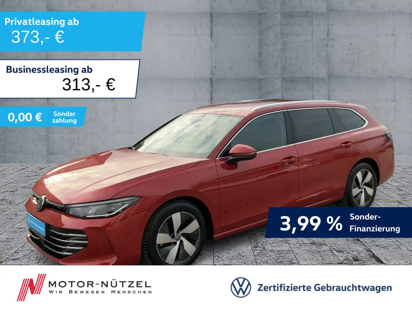 Volkswagen Passat Variant 2.0 TDI DSG ELEGANCE IQ+NAVI+AHK Rot - 1