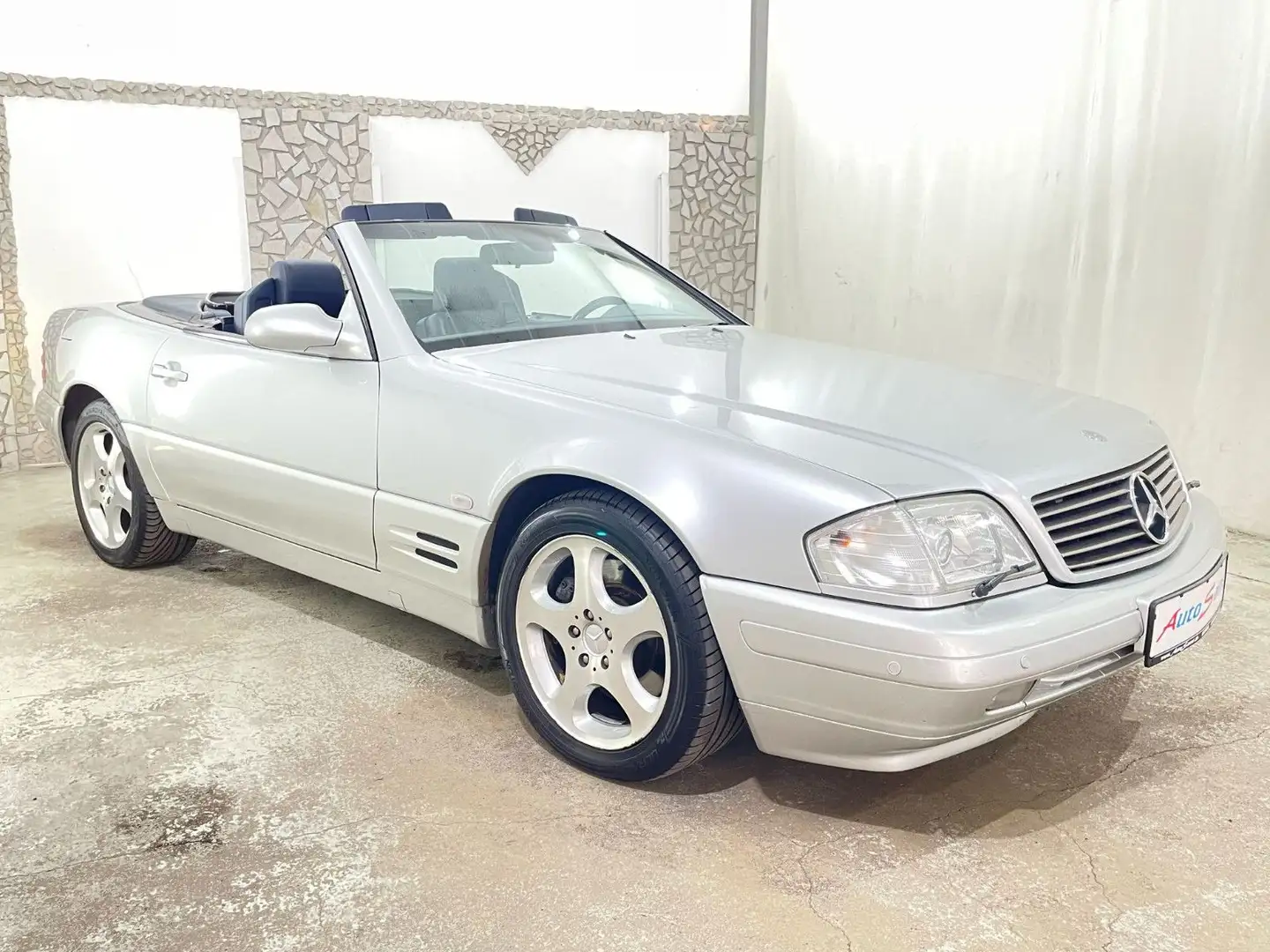 Mercedes-Benz SL 320 V6 DEUTSCHES FAHRZEUG SITZ.H TEMPO Plateado - 2