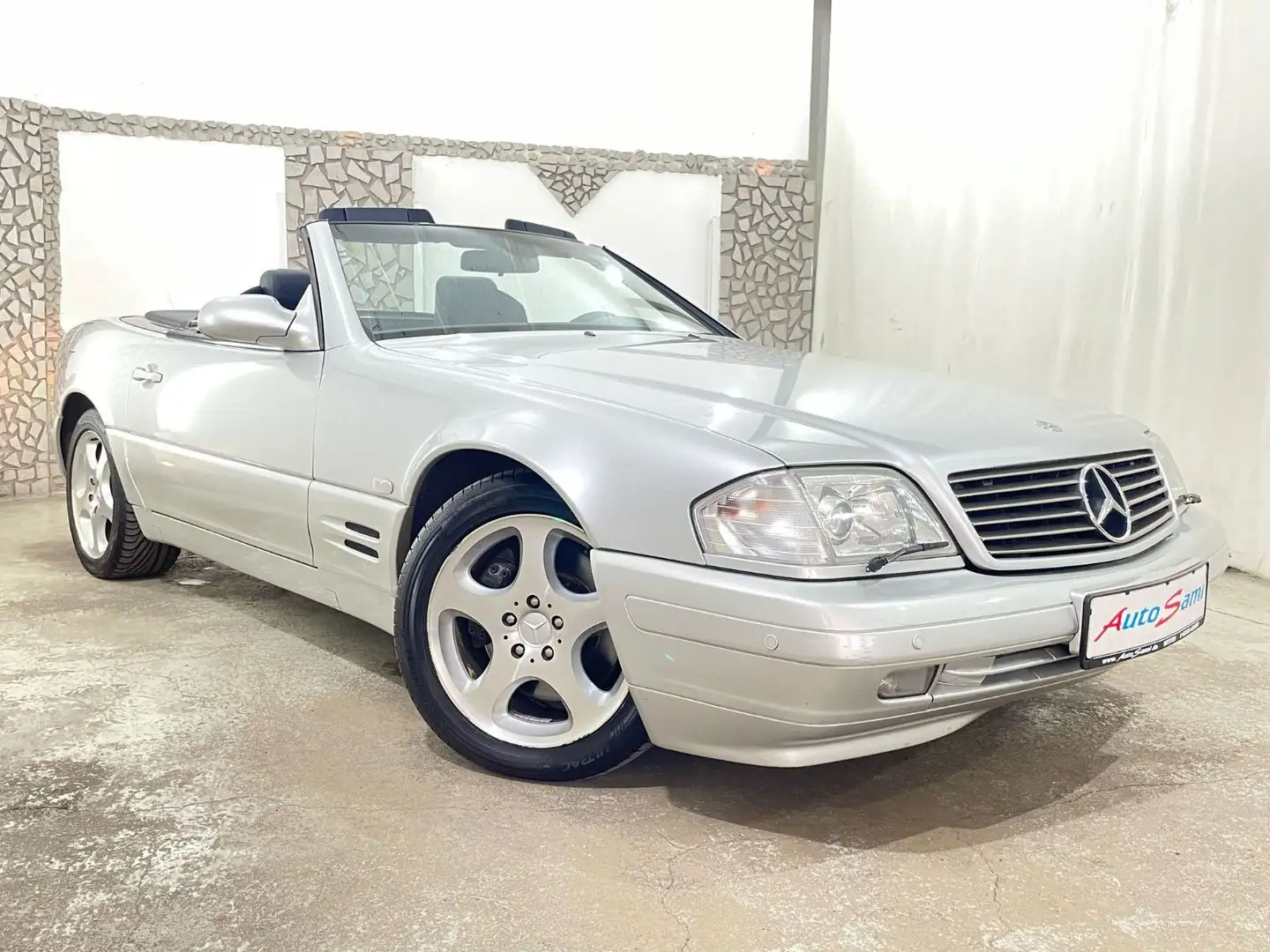Mercedes-Benz SL 320 V6 DEUTSCHES FAHRZEUG SITZ.H TEMPO Plateado - 1