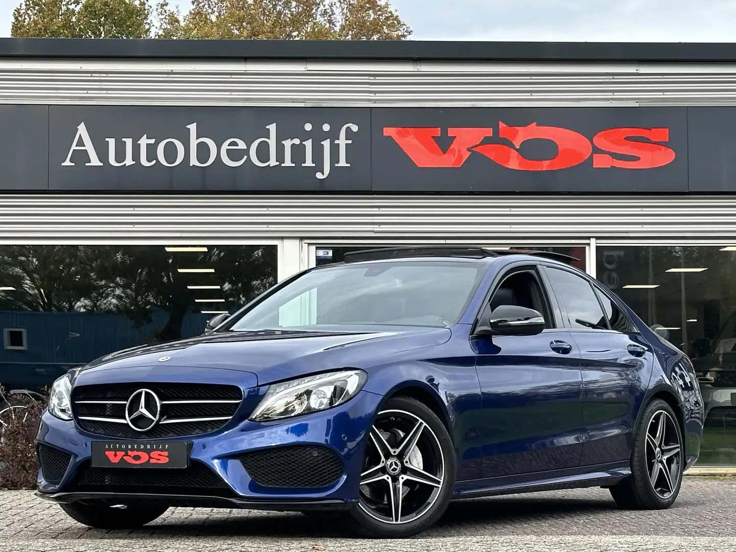 Mercedes-Benz C 180 AMG-Line | Panodak | Camera | Blind spot | Night p Blauw - 1