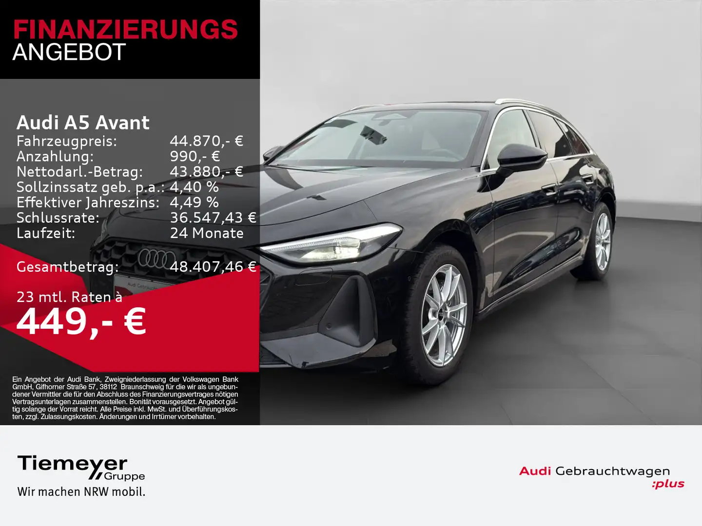 Audi A5 TFSI Q LM18 SPORTSITZE AHK KAMERA Schwarz - 1