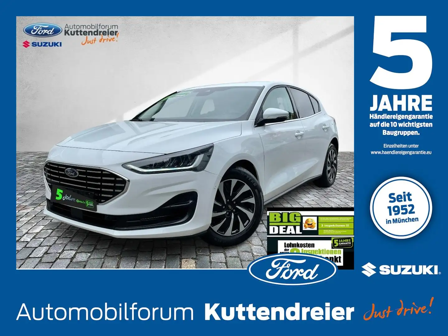 Ford Focus Hybrid  Titanium Navi Kamera Voll-LED Blanc - 1