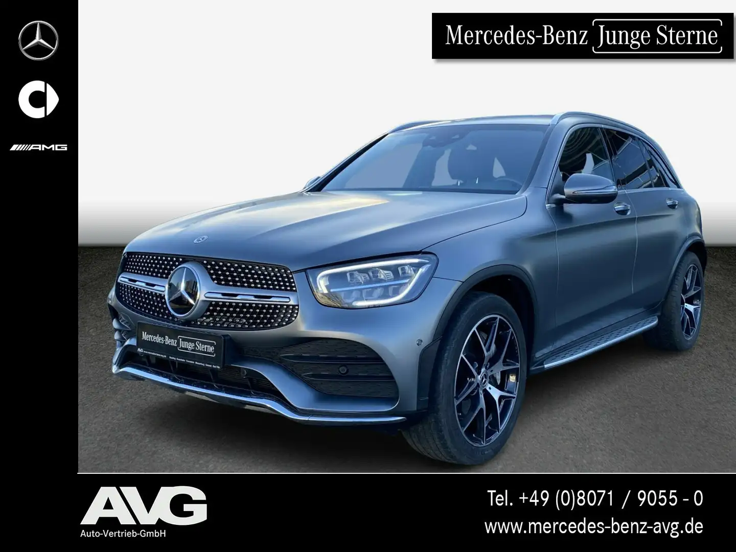 Mercedes-Benz GLC 400 GLC 400 d 4M AMG AHK Distronic HUD Airmatic Keyl Grau - 1