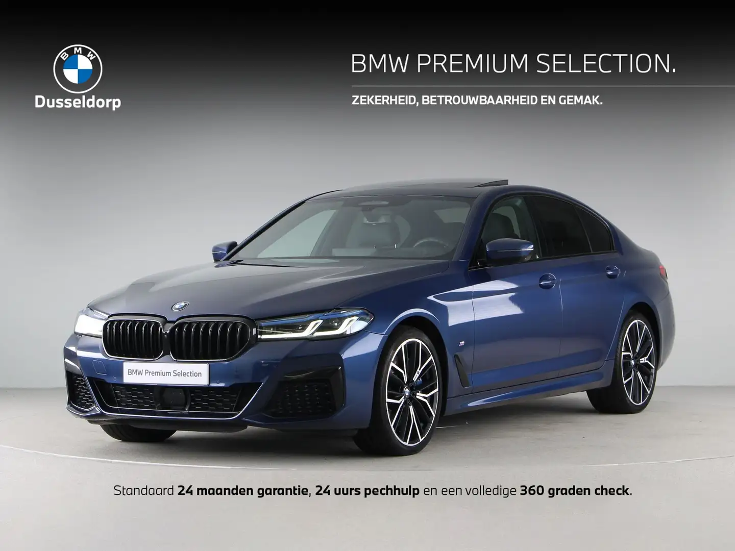 BMW 540 5-Serie 540i High Executive Edition M-Sport Bleu - 1
