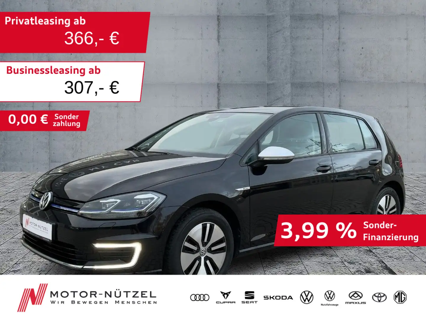 Volkswagen Golf VII e-Golf LED+NAV-PRO+ACC+SHZ+MFL+DYNAUDIO Schwarz - 1