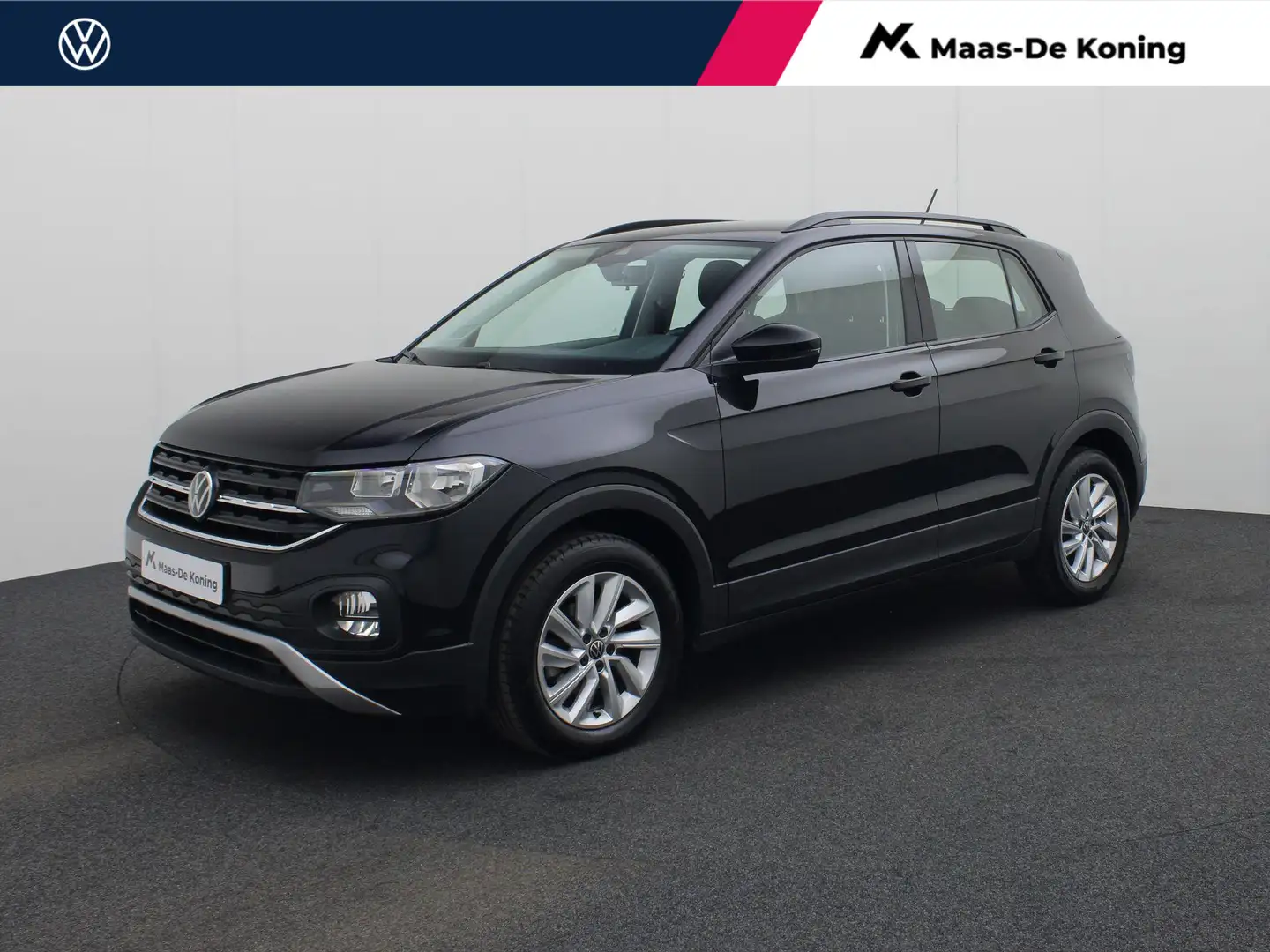 Volkswagen T-Cross 1.0TSI/95PK Life Executive · Navigatie · Airco · A Zwart - 1