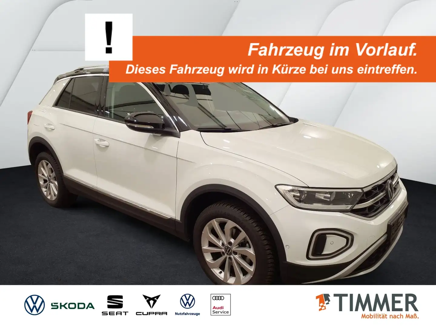 Volkswagen T-Roc 1.5 TSI DSG STYLE *AHK *LED *ACC *VIRTUAL *NAVI * Weiß - 1