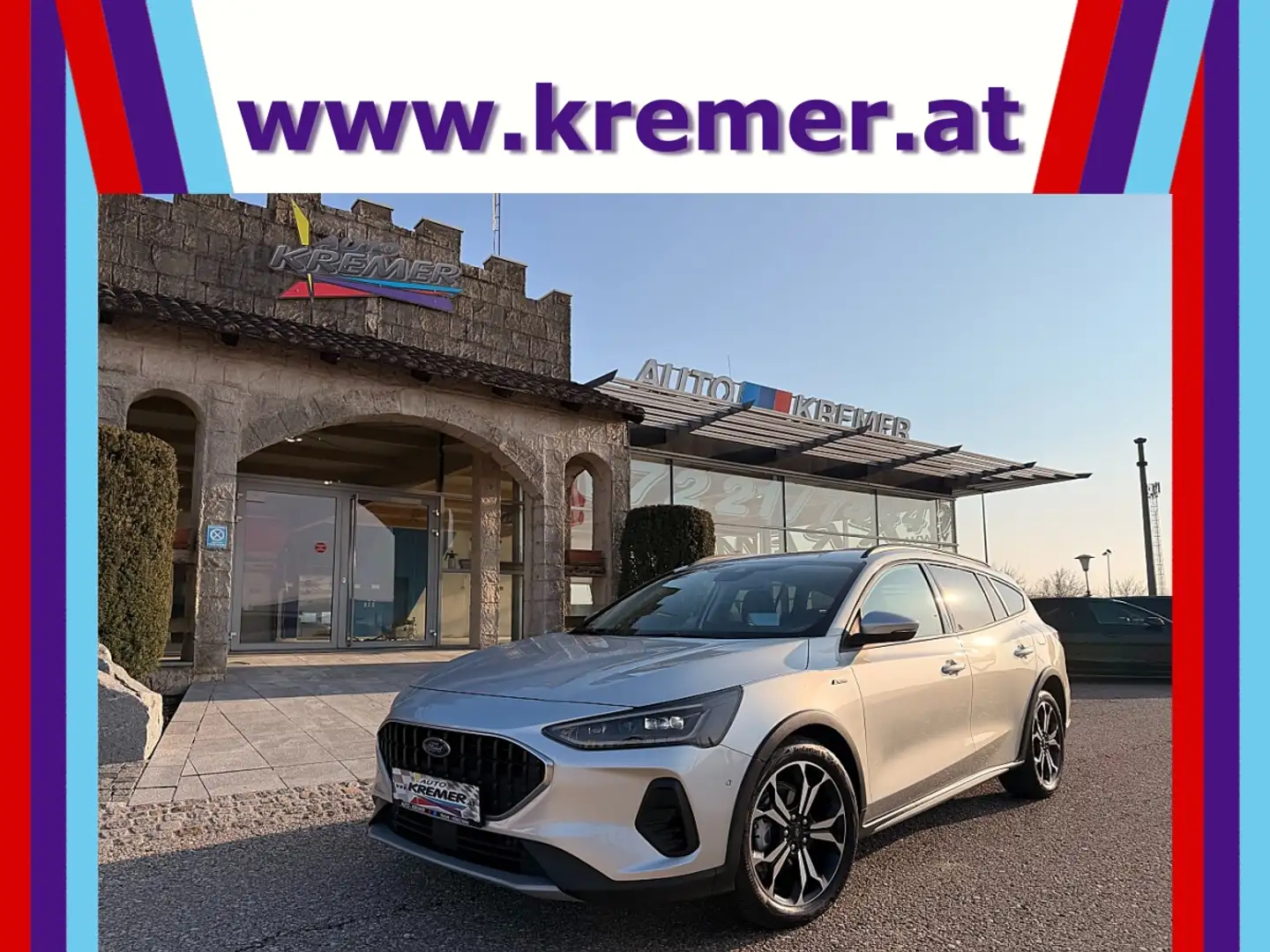 Ford Focus Turnier 1,5 EcoBlue Active Vignale Aut./LEDER-S... Silber - 1