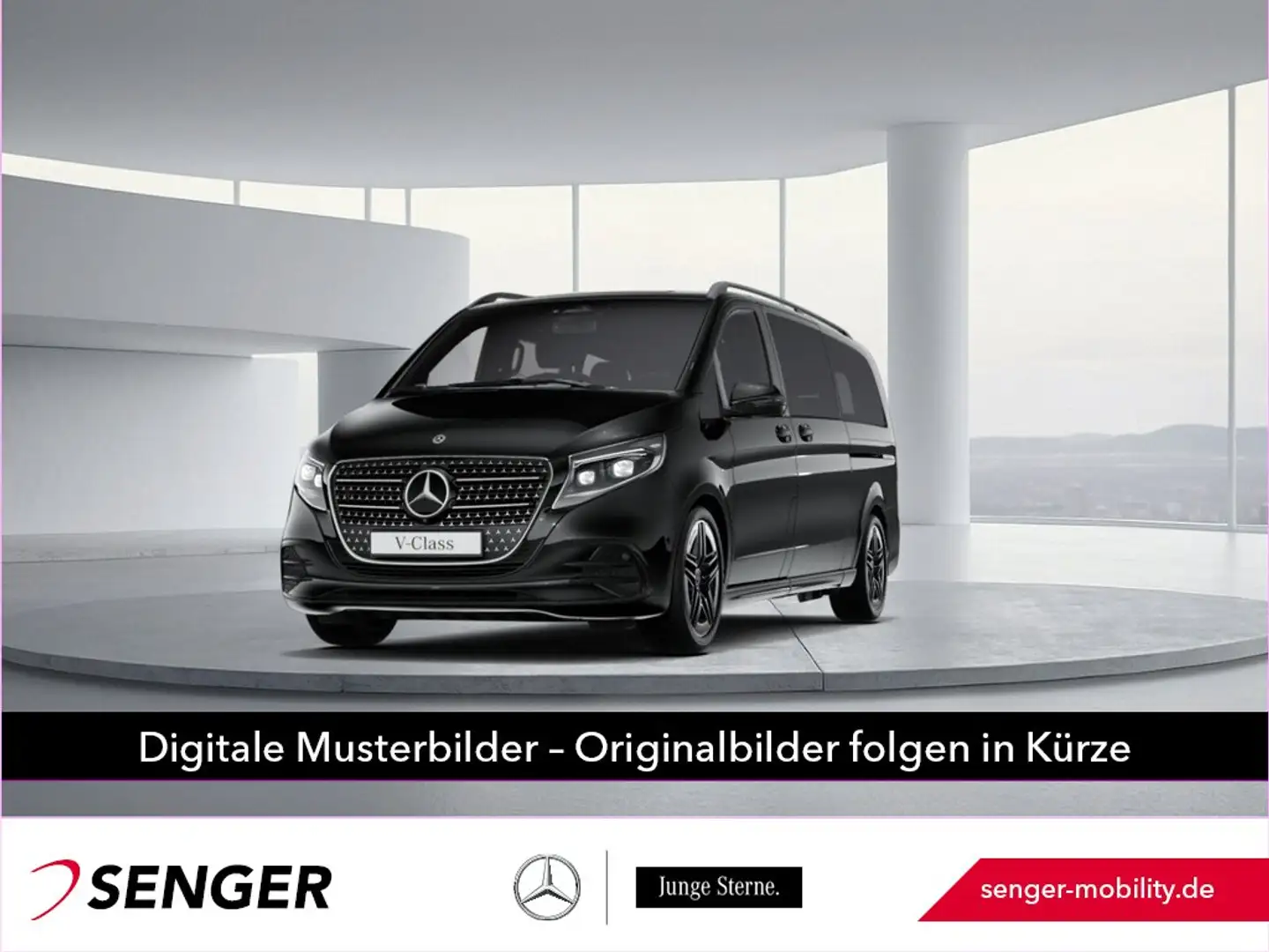 Mercedes-Benz V 300 d Style extralang AMG Standhzg AHK2,5t 360° Schwarz - 1