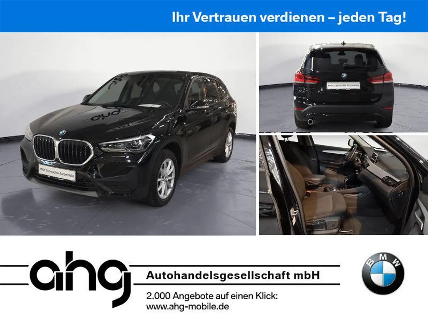 BMW X1 sDrive18i Advantage Klimaaut. Komfortzugang L Noir - 1