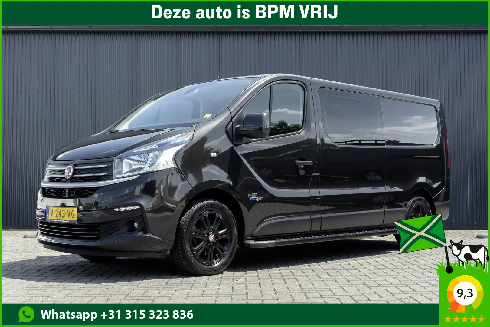 Fiat Talento 1.6MJ EcoJet 145PK | L2H1 | DC | 5P | Camera | Nav Zwart - 1
