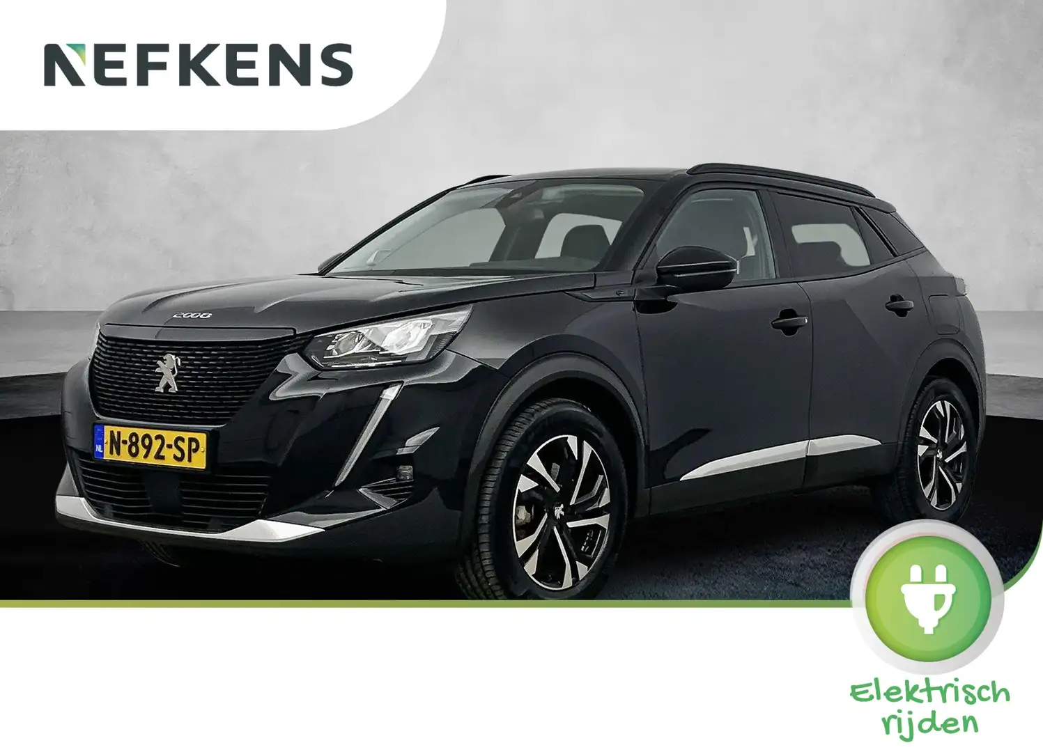 Peugeot e-2008 EV Allure Pack 50 kWh | Camera | Navigatie | Adapt Zwart - 1