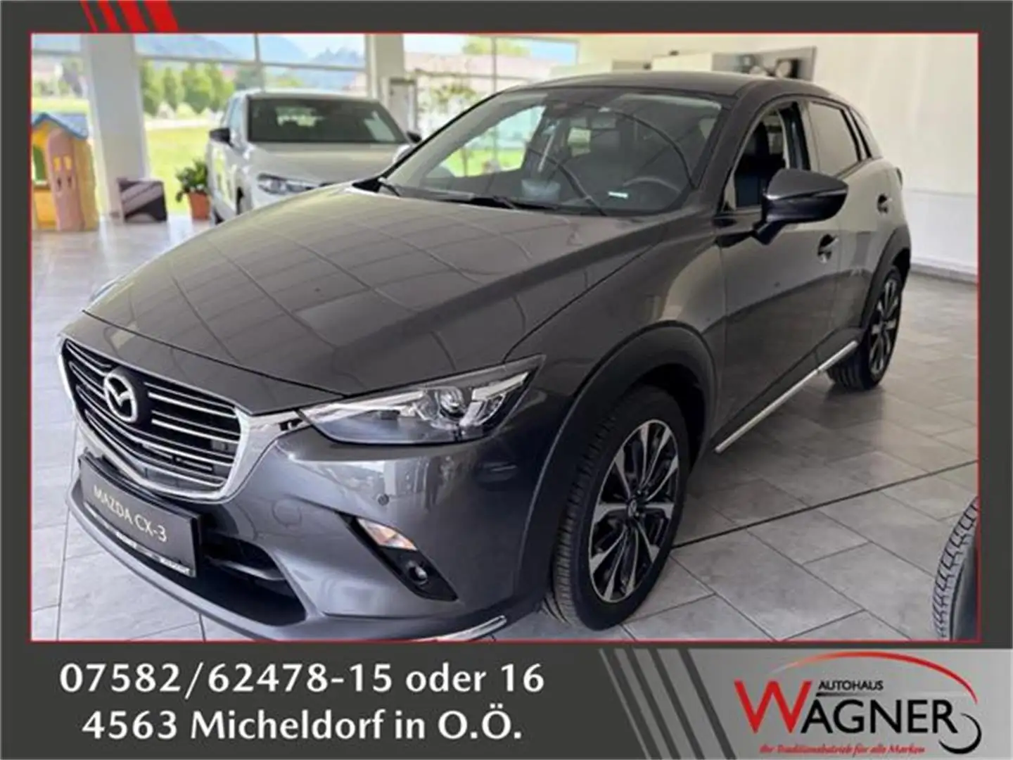 Mazda CX-3 G121 Revolution Aut. *Navi*Servicegepflegt* Grijs - 1