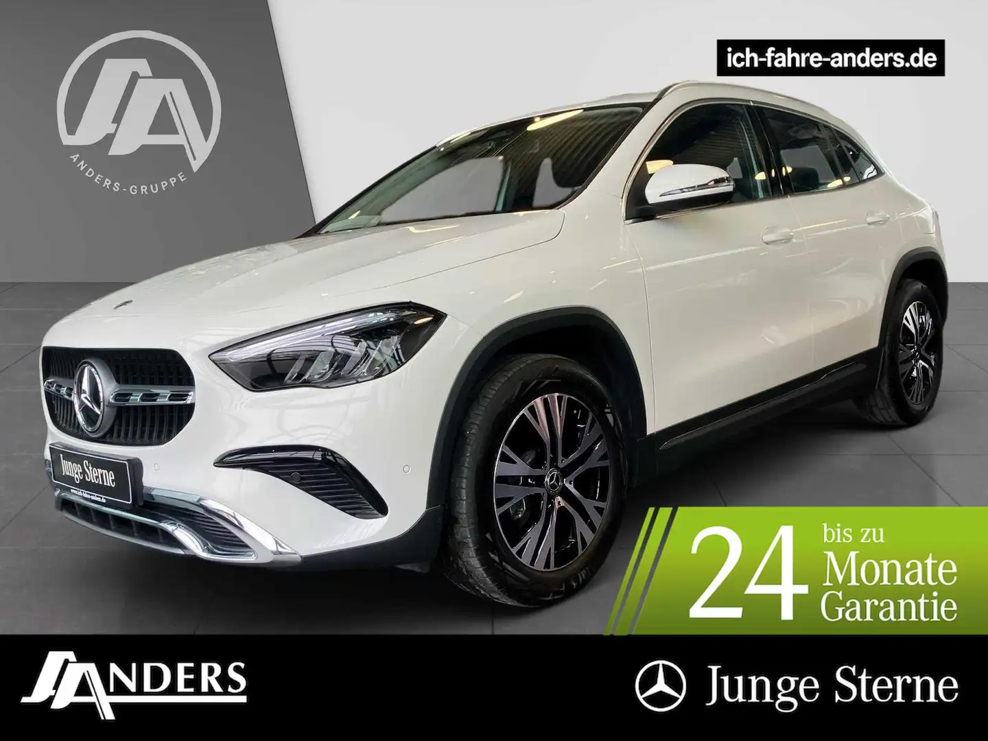 Mercedes-Benz GLA 180 Progressive+Navi+LED+AHK+Kam+LenkradHzg+ Weiß - 1