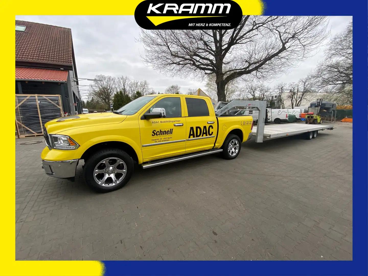 Dodge RAM 1500 Laramie *Luftfederung* + Auflieger Schwarz - 1