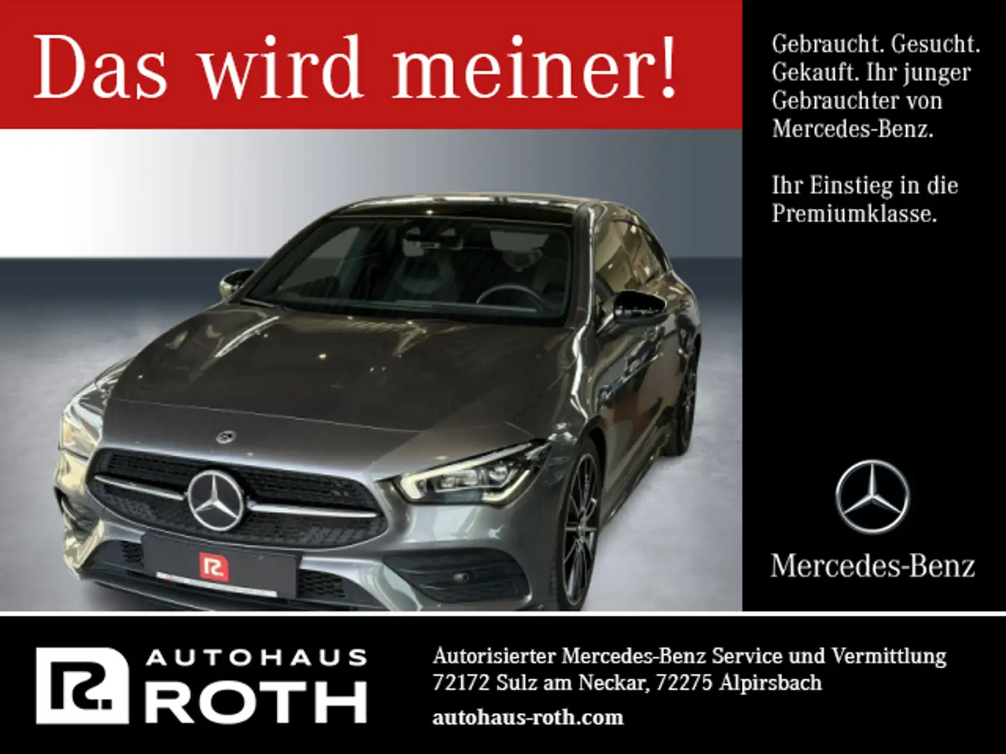 Mercedes-Benz CLA 200 CLA 200 SB AMG Sport Kamera 19" P-Dach Sound Navi Grau - 1