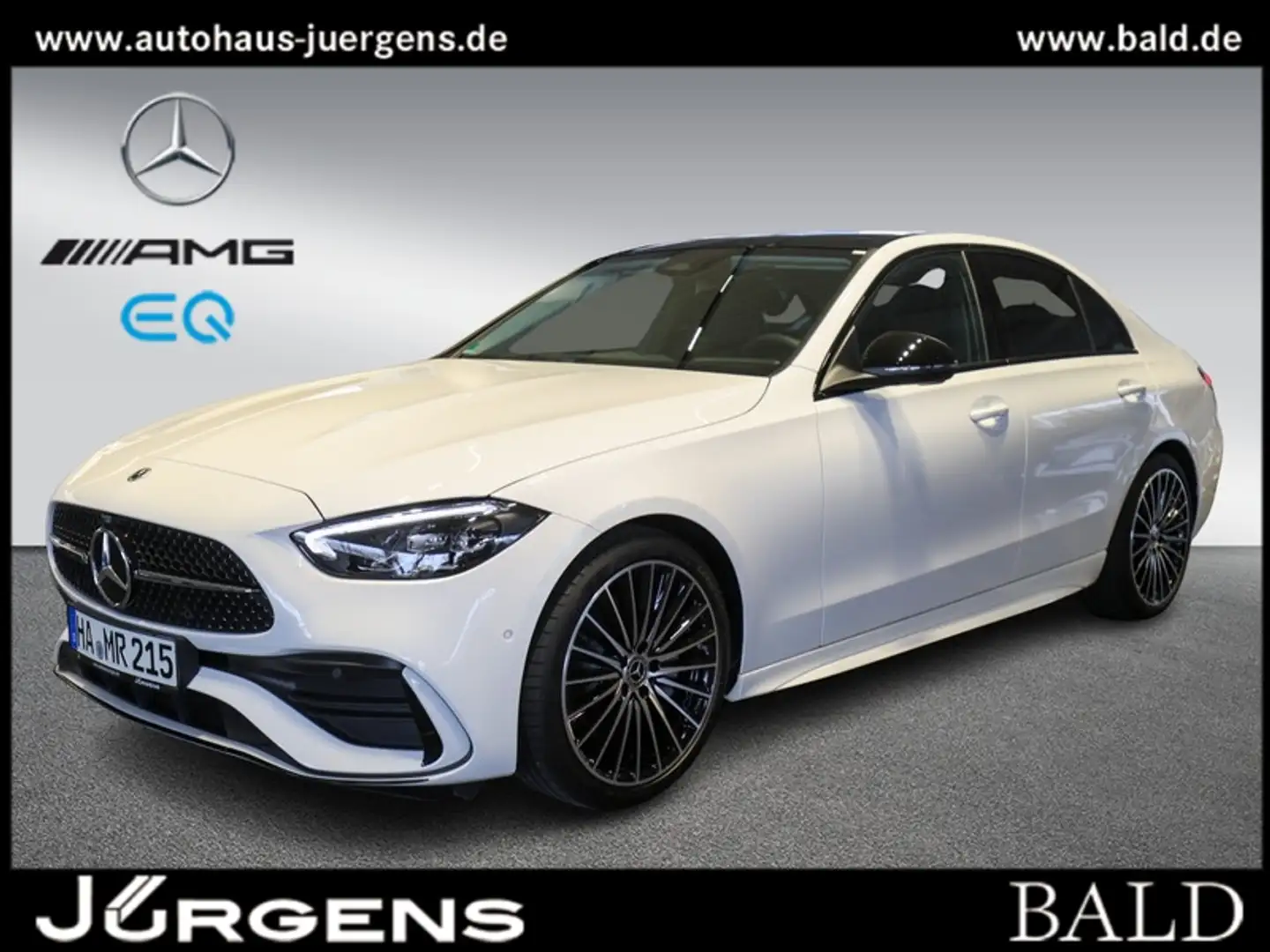 Mercedes-Benz C 220 d AMG-Sport/Pano/Burm3D/Night/Memo/Totw/19 Biały - 1