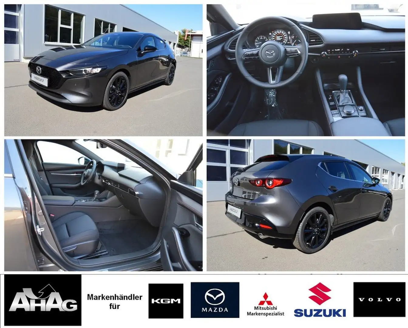 Mazda 3 e-SKYACTIV-G 140 M HYBRID Aut. HOMURA *Navi+LED* Gris - 1
