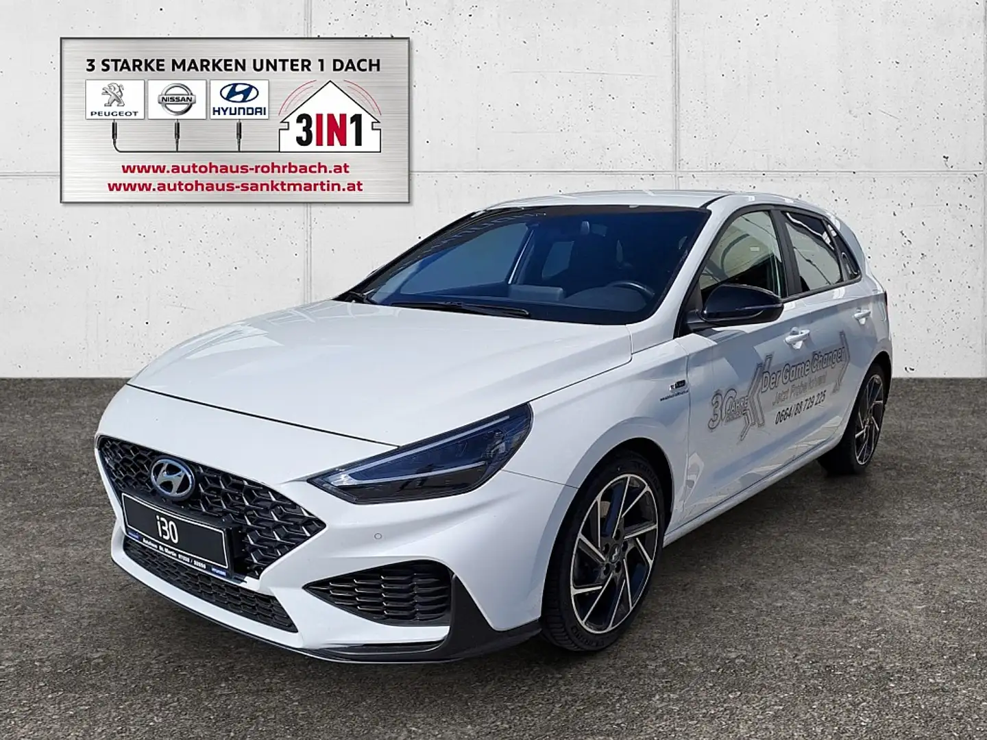 Hyundai i30 1,5 T-GDI N-Line DCT Aut. Blanc - 1