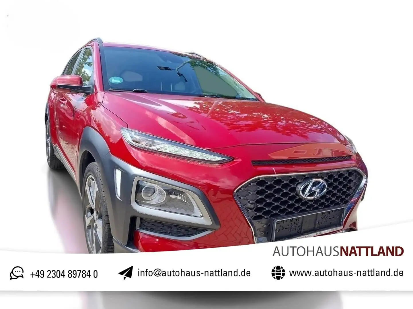 Hyundai KONA 1.6 TGDI  Premium  Autom. RFK Navi LED Rojo - 1