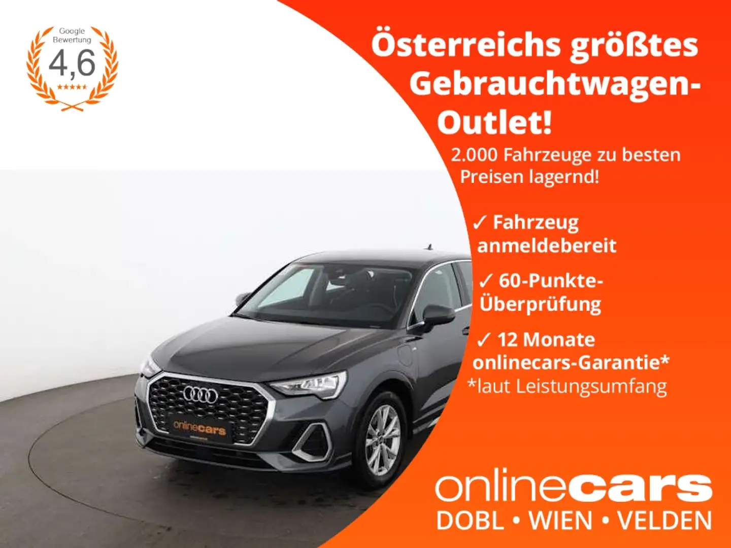 Audi Q3 Sportback 45 TFSI e S-Line Aut LED LEDER TEMP Grau - 1
