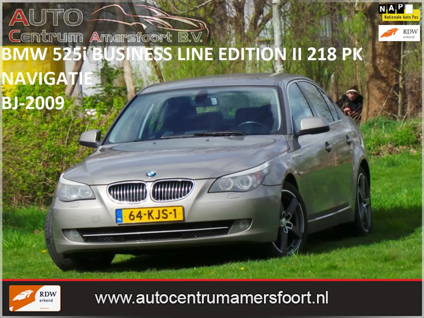 BMW 525 5-serie 525i Business Line Edition II ( INRUIL MOG Beżowy - 1