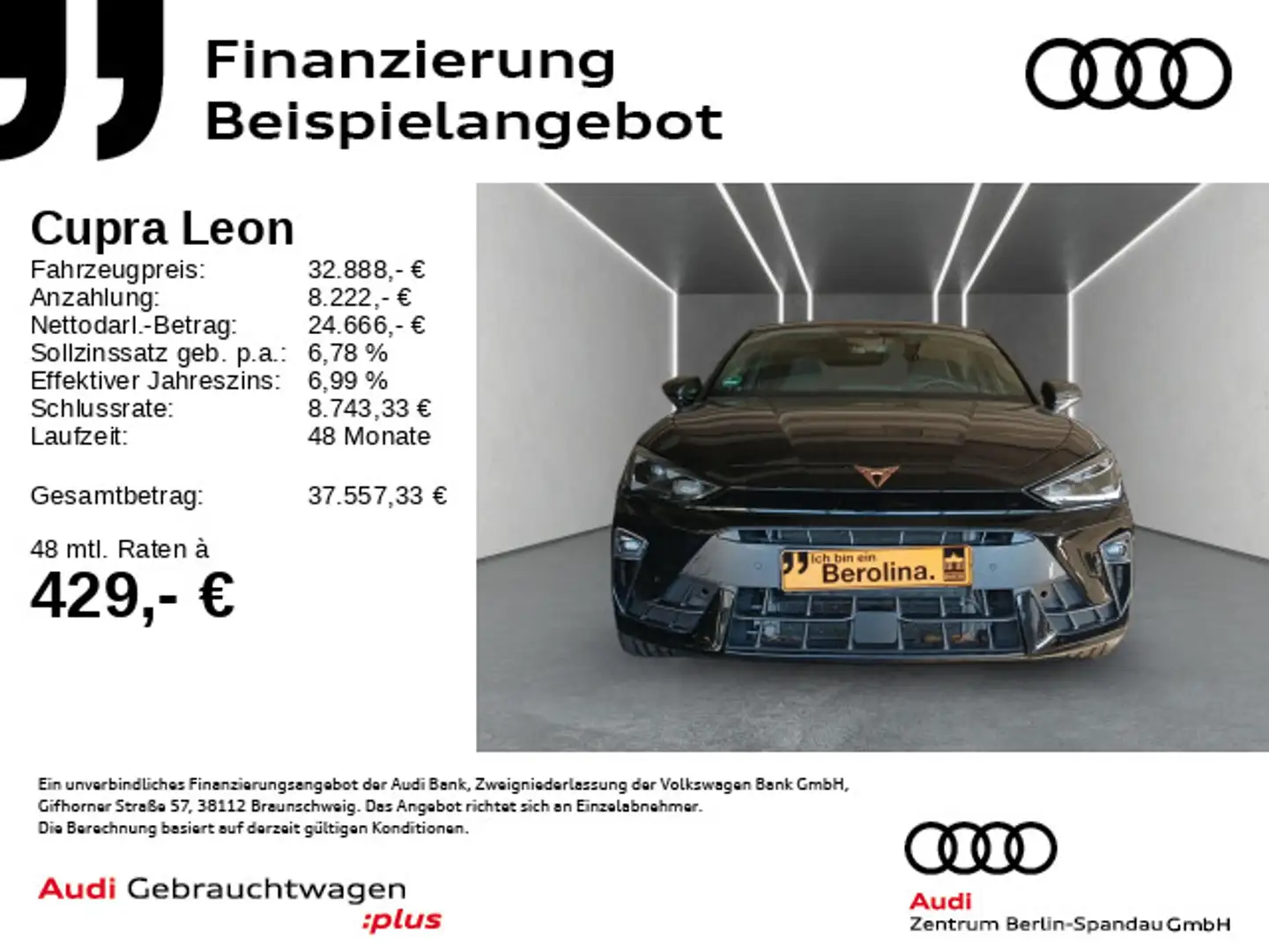 CUPRA Leon 1.5 e-Hybrid VZ DSG *PANO*MATRIX*ACC*R-CAM* Schwarz - 1