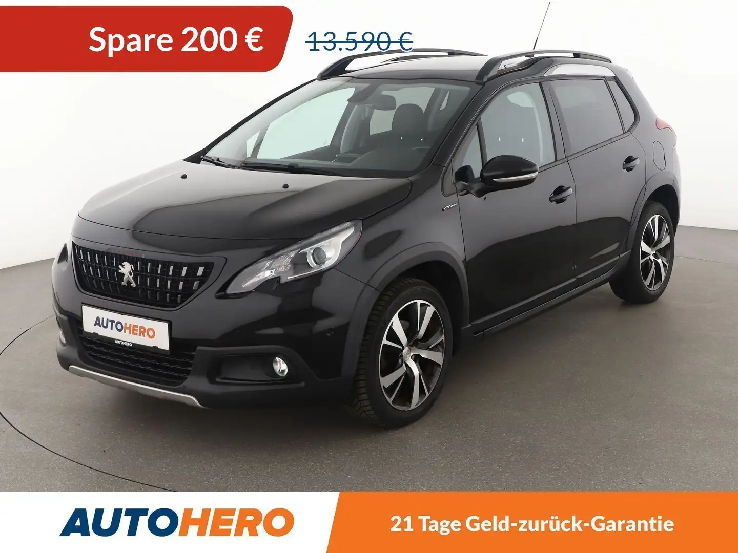 Peugeot 2008 1.2 PureTech Allure Aut*NAVI*TEMPO*CAM*PDC*SHZ* Schwarz - 1