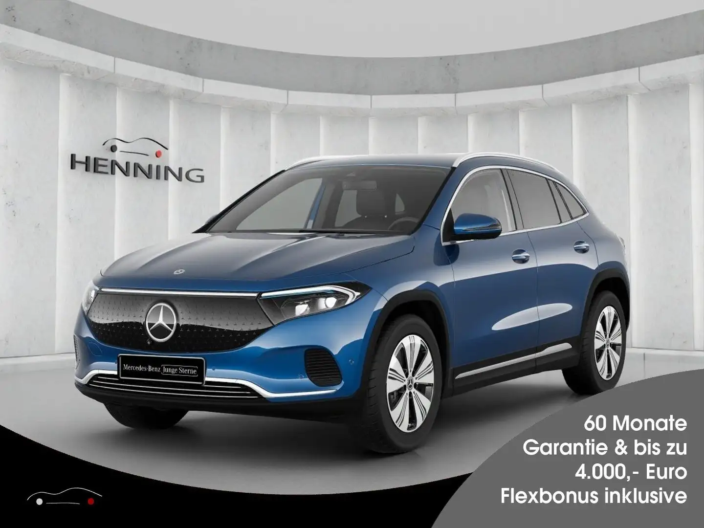 Mercedes-Benz EQA 350 Progressive 4M Distr AHK 360°Kamera Totw Schwarz - 1