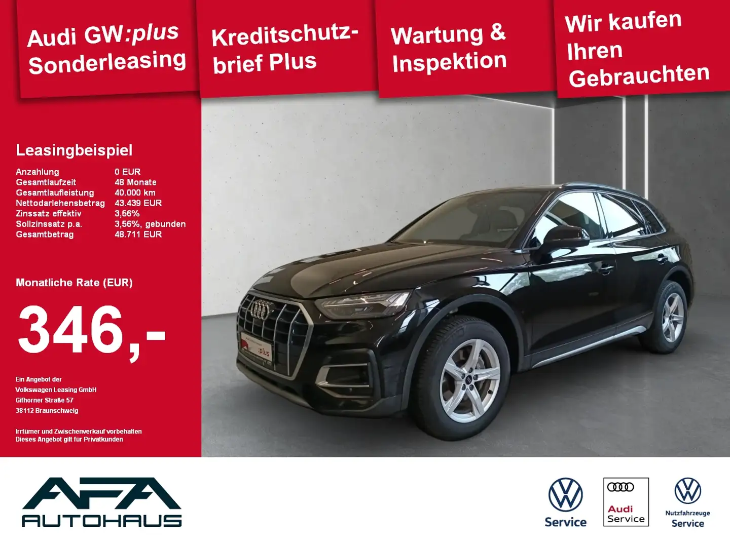 Audi Q5 40 TFSI Advanced qu. S tr. Matrix*360*AHK*ACC Schwarz - 1