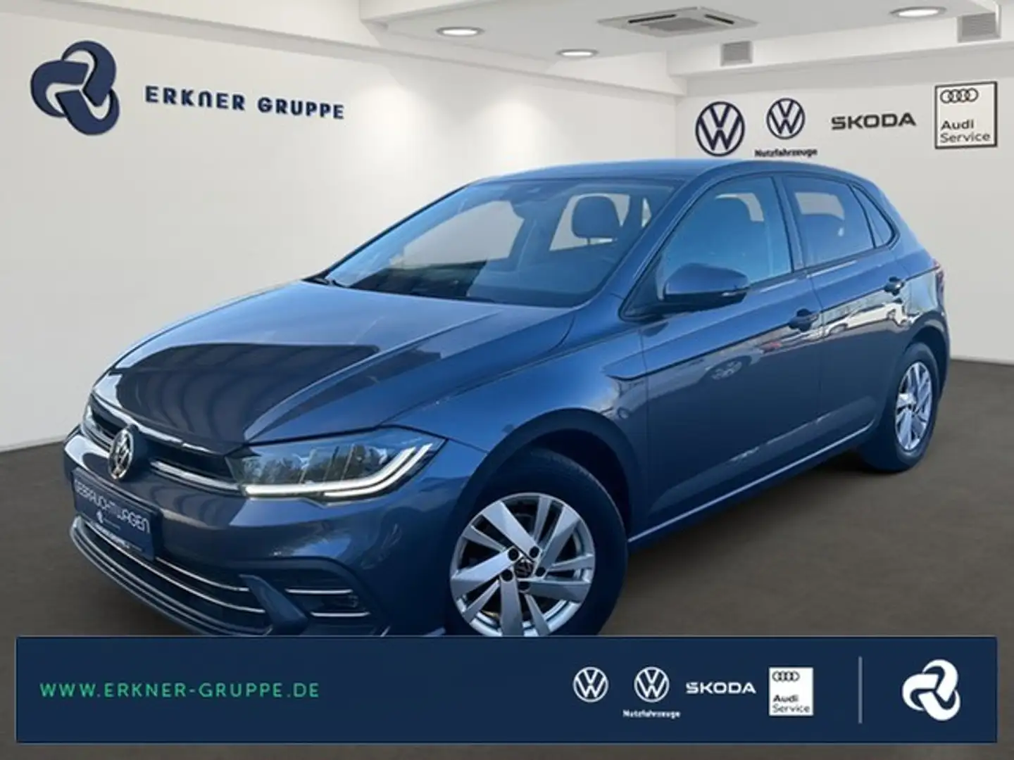 Volkswagen Polo VI 1.0TSI DSG Style MATRIX+DIGI+APP-CONN+++ Grau - 1
