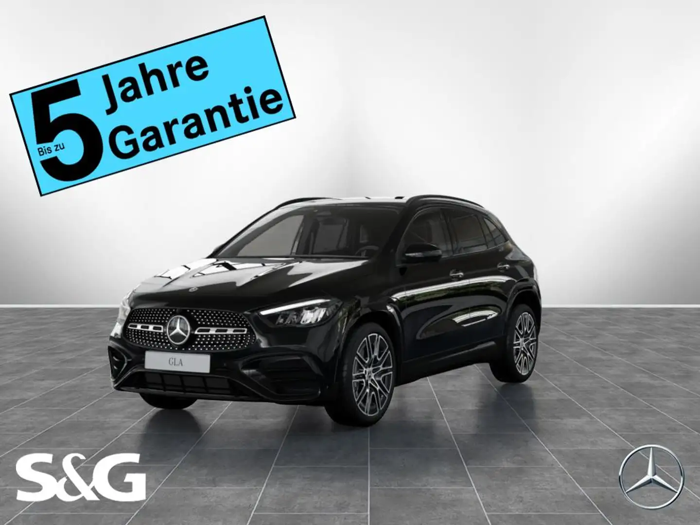 Mercedes-Benz GLA 200 d AMG MBUX+360°+LED+AHK+Totwink+Distron Schwarz - 1