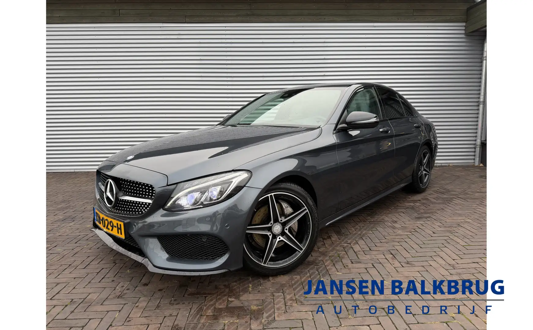 Mercedes-Benz C 180 Prestige AMG night pakket  lage km Gris - 1