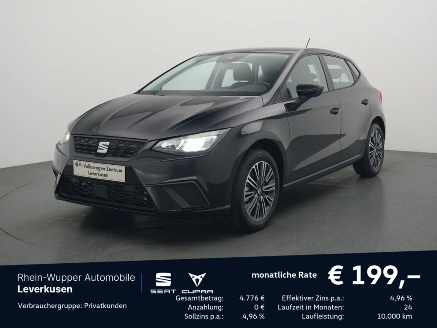 SEAT Ibiza TSI Style Edition ACC LED KAM SHZ PDC K Zwart - 1
