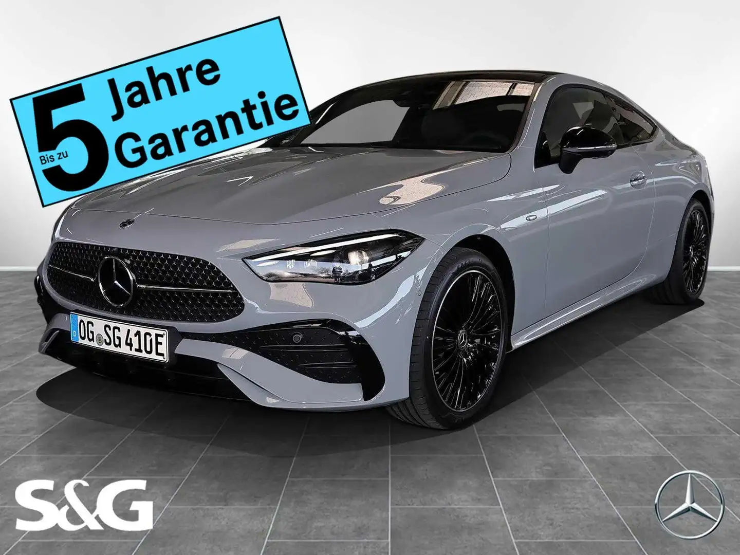 Mercedes-Benz CLE 300 e AMG MBUX+360°+DIG-LED+AHK+Pano+Distron Gris - 1
