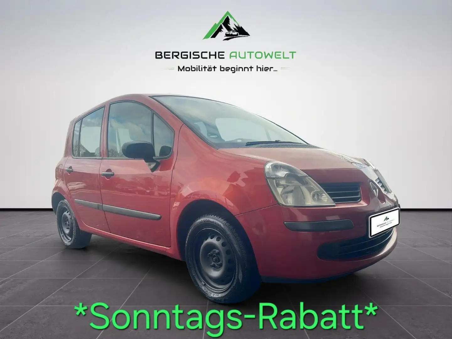 Renault Modus MODUS 1.5 DCI 5-TRG/TÜV/KLIMA/SHZ/MFL/4xEL.FENST Rot - 1