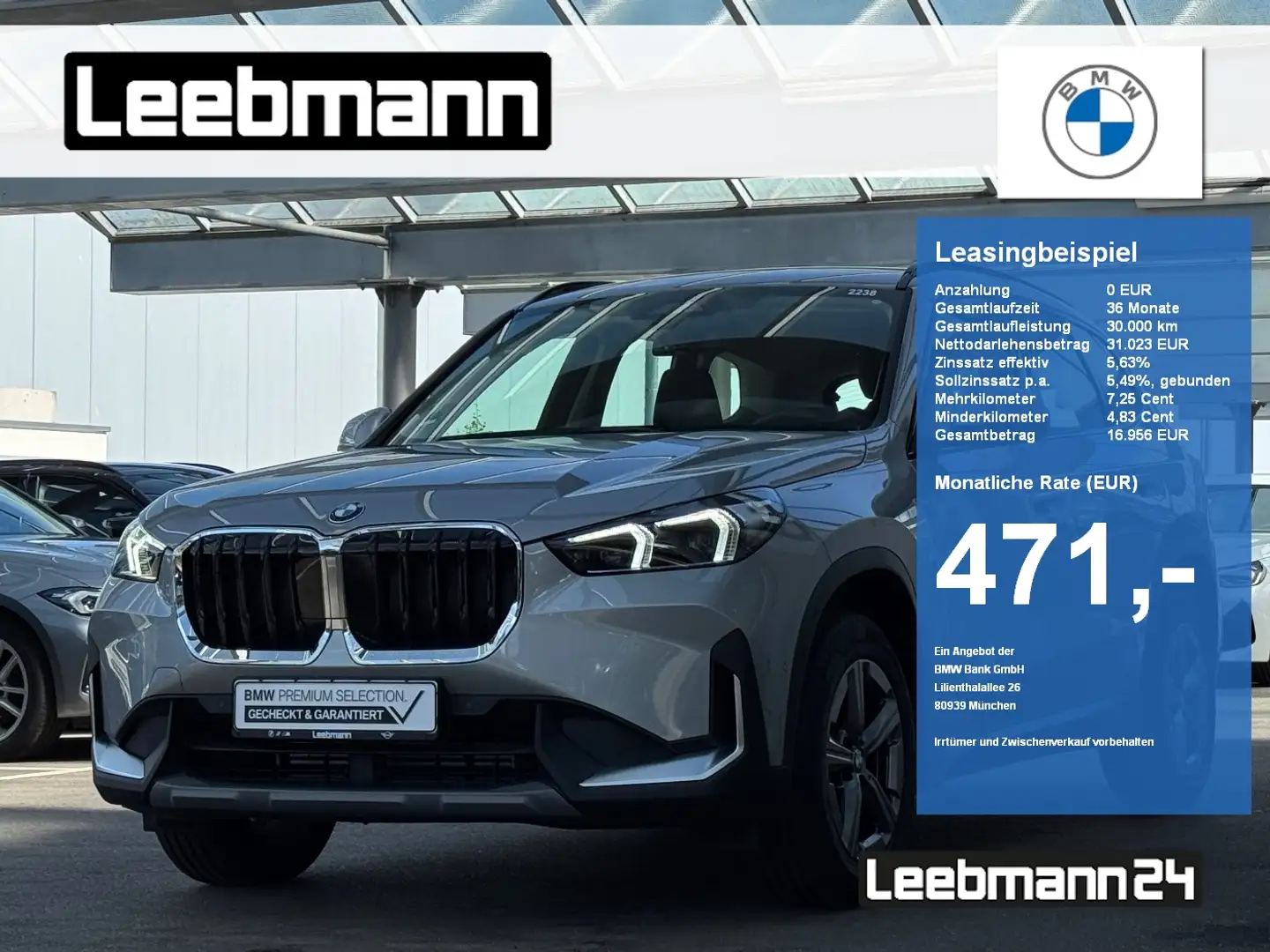 BMW X1 sDrive18i Anhängerkupplung/SportSitz/Premium Silber - 1