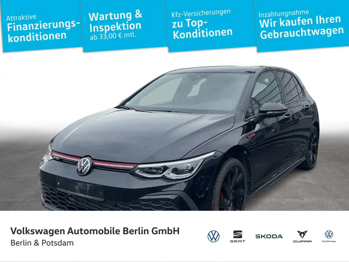Volkswagen Golf GTI Golf VIII 2.0 TSI DSG GTI Navi PDC SHZ LED Telef Schwarz - 1