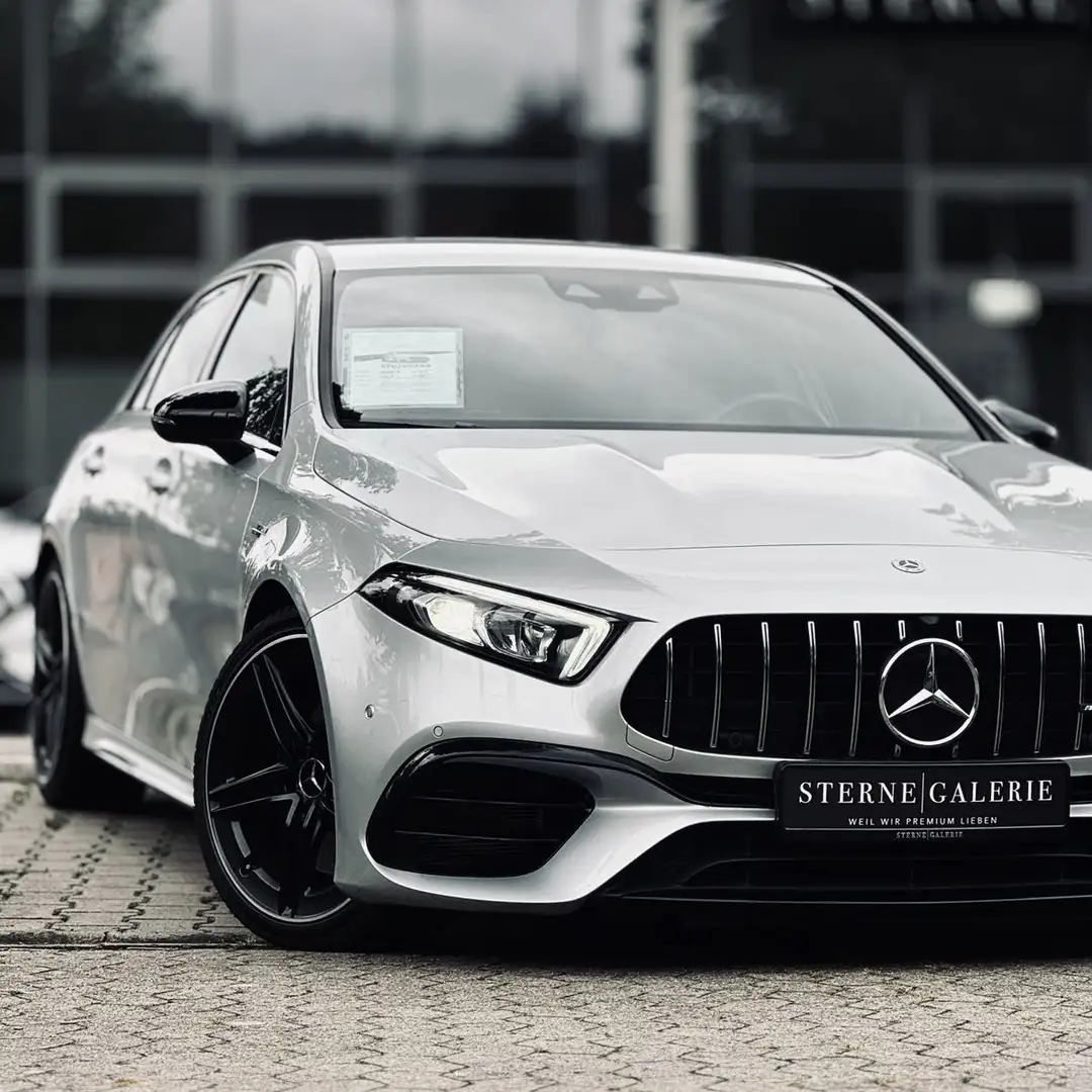 Mercedes-Benz A 45 AMG 4M/RÜCKF/TEMP/SITZH/MBUX/ADVANCED LED Silber - 1
