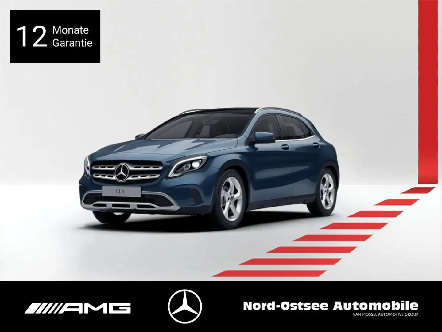 Mercedes-Benz GLA 200 URBAN NAVI PANO AHK LED TEMPOMAT SHZ Albastru - 1