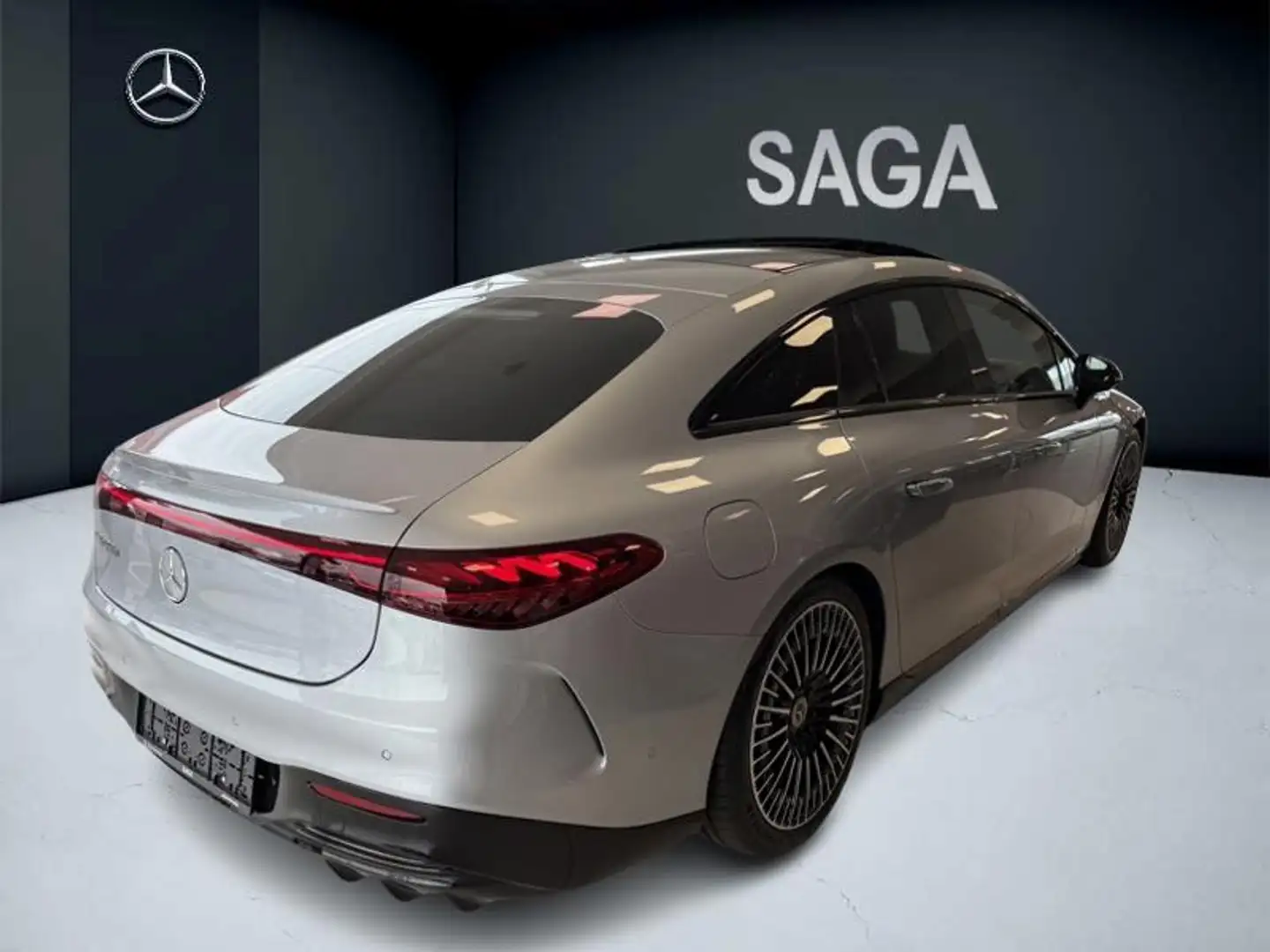 Mercedes-Benz EQS 450 + AMG Pack Night Toit Pano Zilver - 2