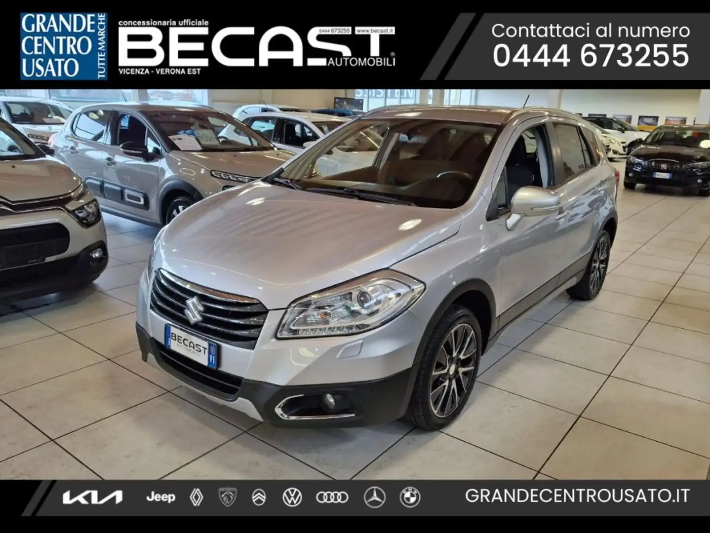 Suzuki S-Cross 1.6 DDiS 4WD 5p. All Grip Top UNICO PROPRIETARIO Zilver - 1