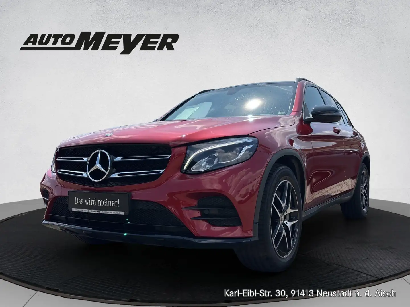 Mercedes-Benz GLC 250 4M AMG+NIGHT+AHK+PANO+NAVI+LED+KAMERA+++ Rot - 1