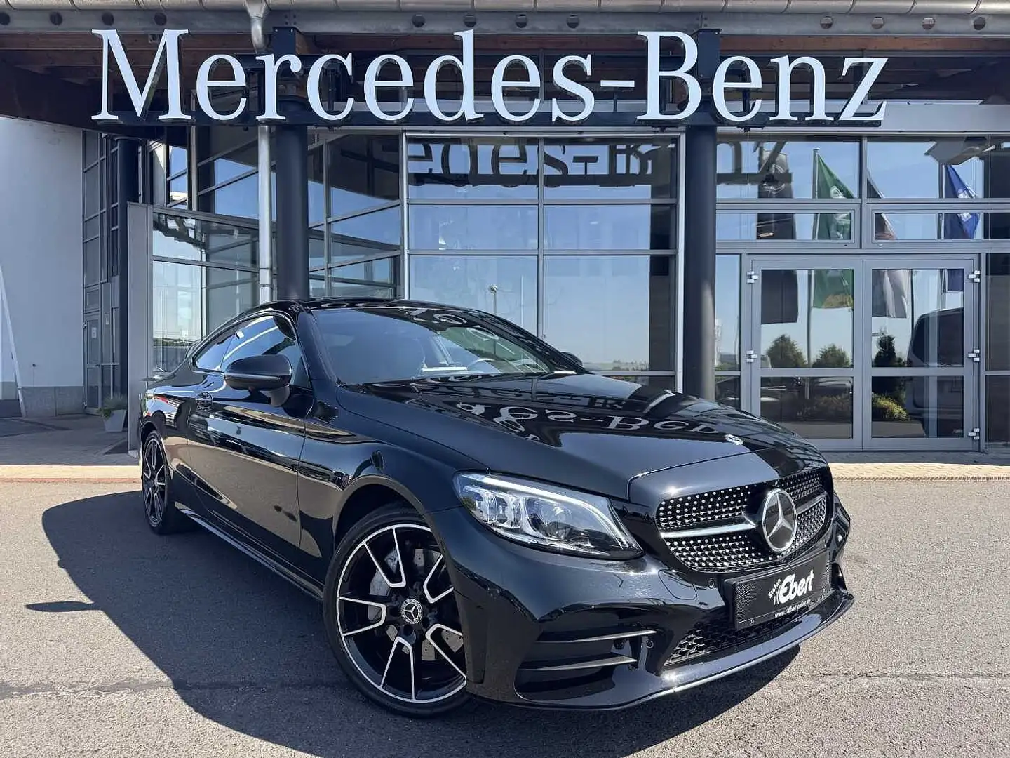 Mercedes-Benz C 400 4M AMG Coupe Pano+Burm+Distr+Memory+360 Noir - 1