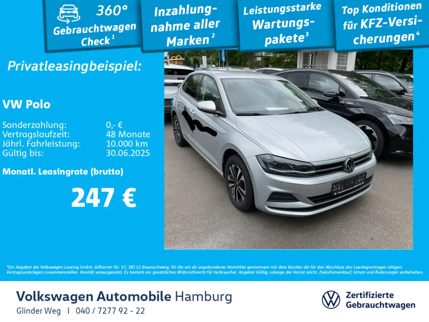 Volkswagen Polo 1.0 TSI United AppConnect Ganzjahresreifen Zilver - 1