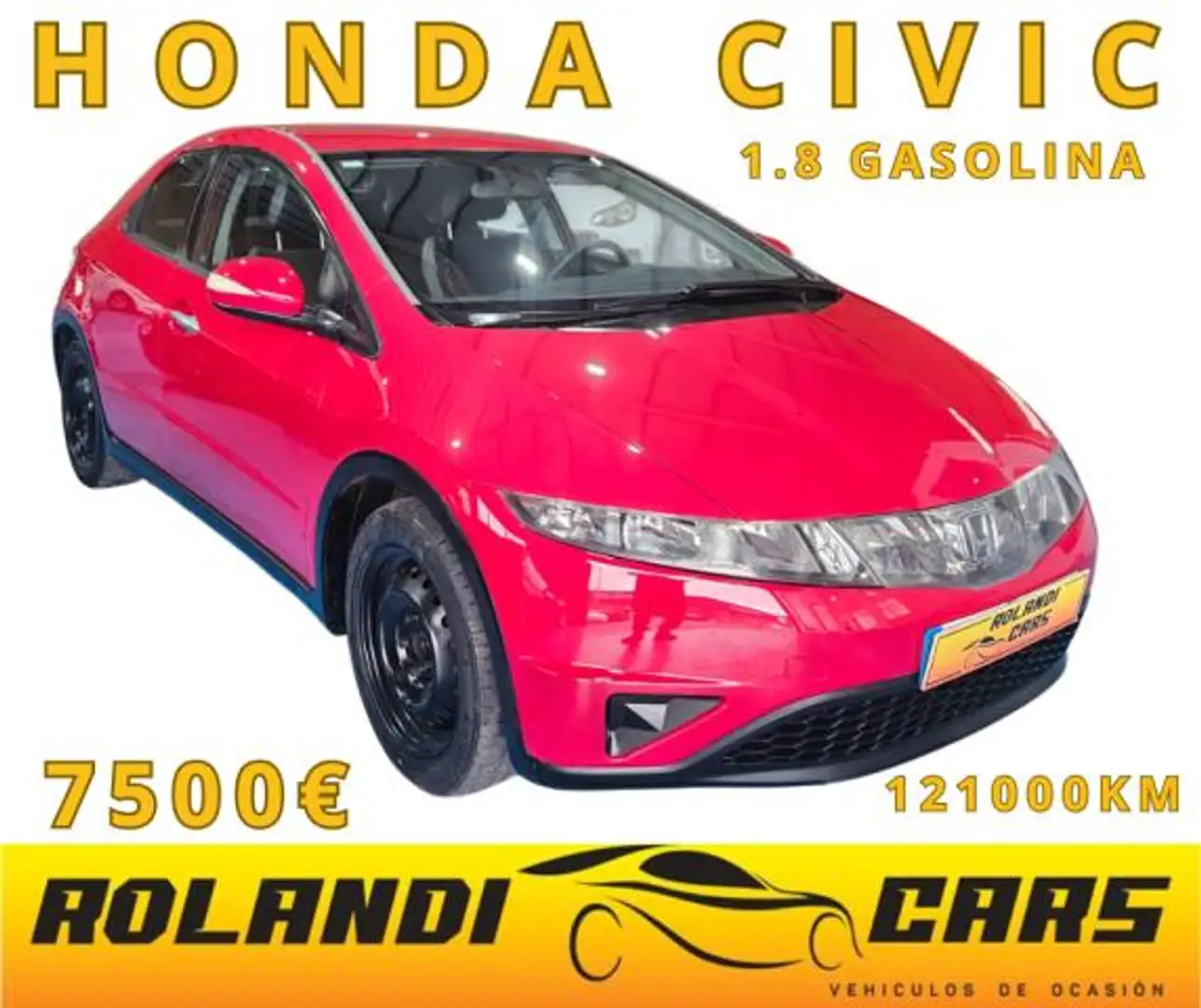 Honda Civic 1.8 i-VTEC Elegance Rojo - 1